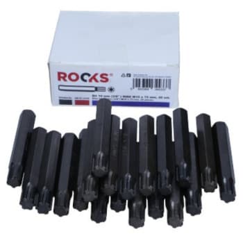 Rooks Bit 10 mm (3/8&quot;) Ribe M10 x 75 mm, 20 pièces