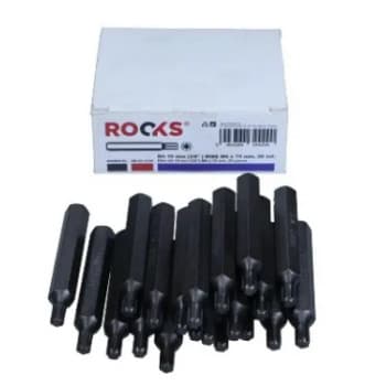 Rooks Bit 10 mm (3/8&quot;) Ribe M6 x 75 mm, 20 pièces