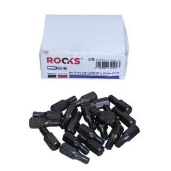 Rooks Bit 10 mm (3/8&quot;) Ribe M7 x 30 mm, 20 pièces