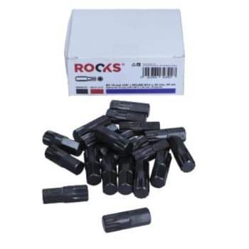 Rooks Bit 10 mm (3/8&quot;) Plusieurs dents M12 x 30 mm, 20 pièces