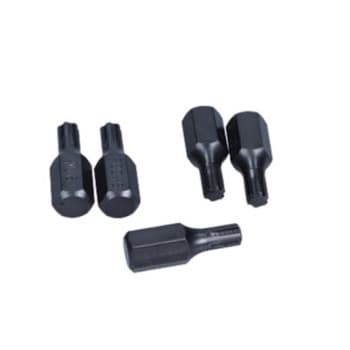 Rooks Bit 10 mm (3/8&quot;) Ribe M6 x 30 mm, 5 pièces