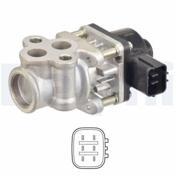 Vanne EGR EG10611-12B1 Delphi