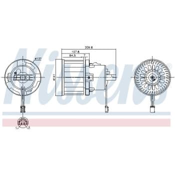 Ventilation intérieure 87610 Nissens