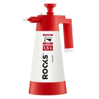 Pulvérisateur à pression Rooks 1,5 L, adapté aux acides