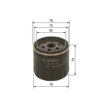 Filtre à huile F 026 407 143 Bosch