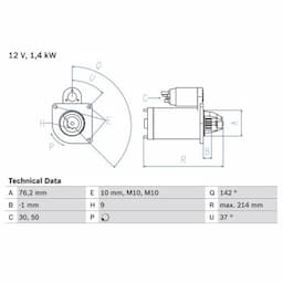 Démarreur 0.986.020.860 Bosch