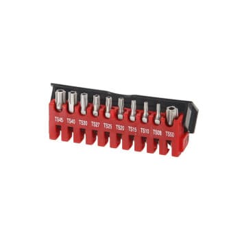 Jeu d&#39;embouts 1/4&quot; Torx 5 pans avec trou TS 10 pièces