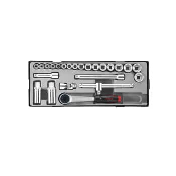 Jeu de douilles 3/8" Profil Golf 24 pièces
