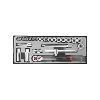Jeu de douilles 3/8" 6 pans 24 pièces