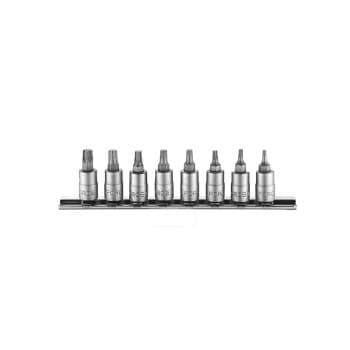 Jeu de douilles 1/4" Torx 8 pièces