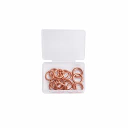 Assortiment d'anneaux de bouchons de puisard en cuivre rempli 16mm 20pcs