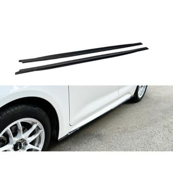 Jeu de jupes latérales sur mesure pour Toyota Corolla 3/5 portes (E21) 2019- (ABS Noir brillant)