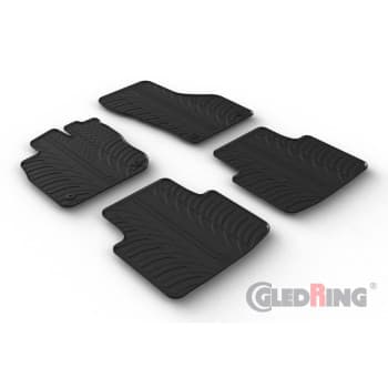 Tapis en caoutchouc sur mesure pour Volkswagen Passat (CJ5) Variant 2023- (profilé en T 4 pièces + clips de montage)