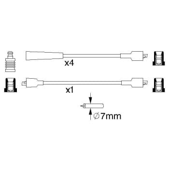 Kit de câbles d'allumage 0 986 356 855 Bosch