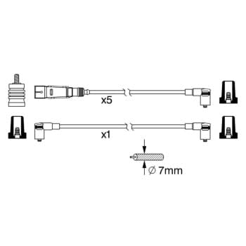 Kit de câbles d'allumage 0 986 356 340 Bosch