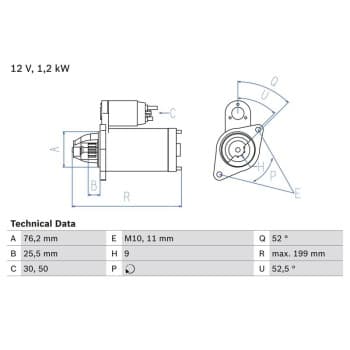 Démarreur 0 986 020 890 Bosch