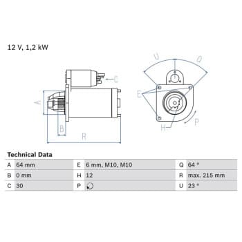 Démarreur 0 986 025 180 Bosch