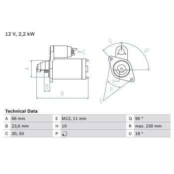 Démarreur 0 986 025 400 Bosch