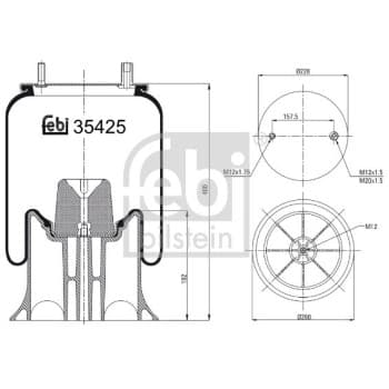 Soufflet à ressort, suspension pneumatique