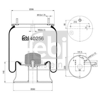 Soufflet à ressort, suspension pneumatique
