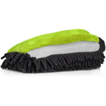 Gant de lavage en microfibre Nuke Guys 3 Way Wonder vert