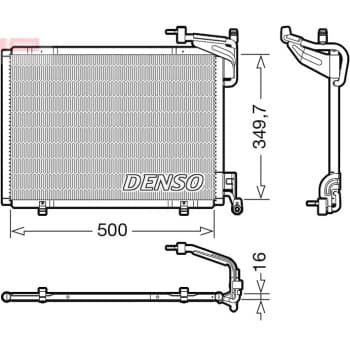 Condenseur, climatisation DCN10054 Denso