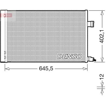 Condenseur, climatisation DCN11009 Denso
