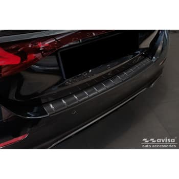 Protection de pare-chocs arrière en acier inoxydable noir sur mesure pour Mercedes Classe E W214 Berline 2023 - 'Ri