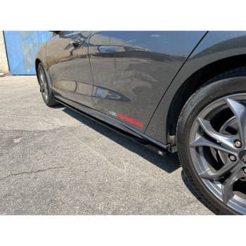 Jeu de jupes latérales sur mesure pour Ford Focus IV ST/ST-Line HB 2018-2022 (ABS Noir brillant)