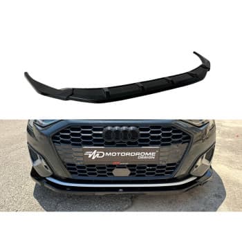 Spoiler avant sur mesure pour Audi A3 (8Y) Hatchback/Sportback 2020 - (ABS Noir brillant)