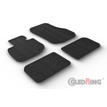 Tapis en caoutchouc sur mesure pour BMW iX1 (U11) 2022- (profilé en T 4 pièces)
