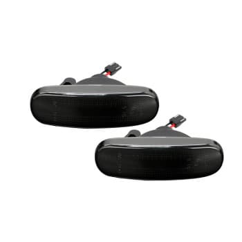 Jeu de clignotants latéraux à LED adaptés à différents modèles Abarth/Fiat - Gris fumé - incl.
