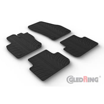 Tapis en caoutchouc sur mesure pour Volkswagen Tiguan III (CT1) 2024- (profilé en T 4 pièces + clips de montage)