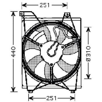 Ventilateur, condenseur, climatisation 8654109 Diederichs