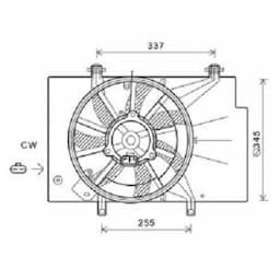 Ventilateur, refroidissement du moteur 1807746 International Radiators