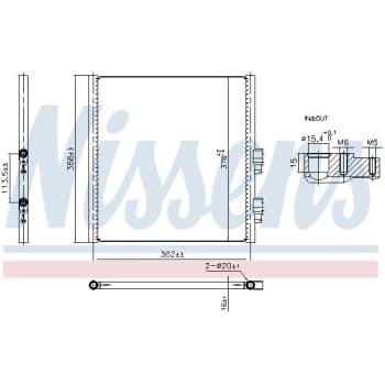Condenseur, climatisation 941308 Nissens