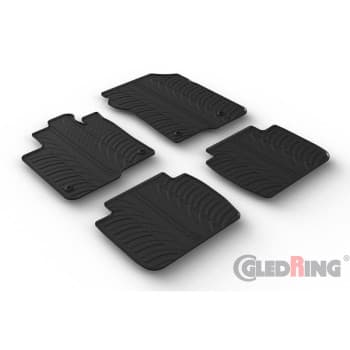Tapis en caoutchouc sur mesure pour Honda ZR-V eHEV 2023- (profilé en T 4 pièces + clips de montage)
