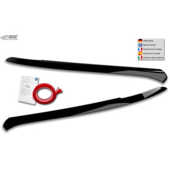 Spoilers de phare sur mesure pour Volkswagen T-Roc (A1) 2017-2021 (ABS Noir Brillant)