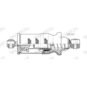 Amortisseur, suspension de cabine