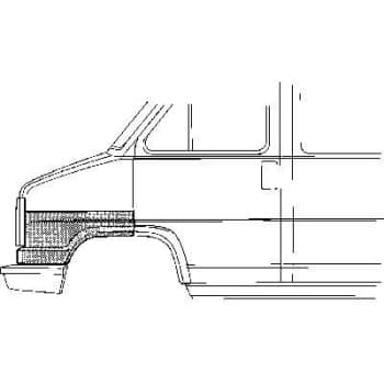 PARTIE TÔLE DUCATO ROUE ÉCRAN 2-D DROITE