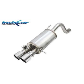 Pot d'échappement sport 100% inox sur mesure pour Hyundai i20 N 1.6 Turbo (204cv) 2020- 2x90mm Racing
