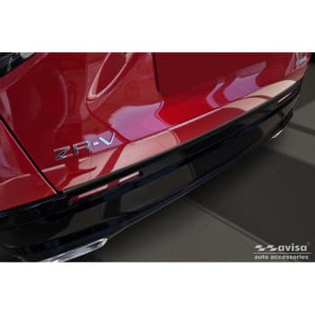 Protection de seuil de coffre arrière en acier inoxydable noir mat sur mesure pour Honda ZR-V (RZ4) 2023-