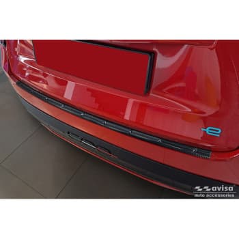 Véritable protection de pare-chocs arrière en carbone 3D sur mesure pour Fiat 600 Hybrid & 600e 2023 - 'Ribs&#