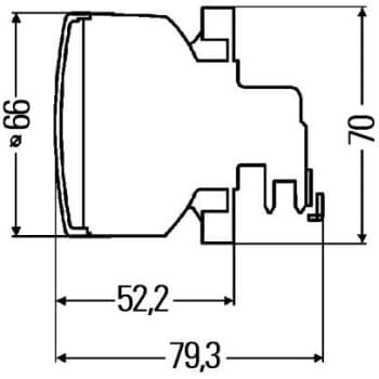 Lumière aveuglante 2BA 009 001-191 Hella