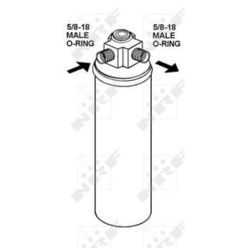 Filtre déshydratant, climatisation 33287 NRF