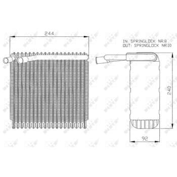 Evaporateur climatisation 36027 NRF