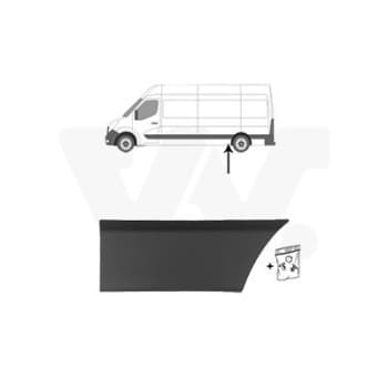 Panneau décoratif / de protection, paroi latérale