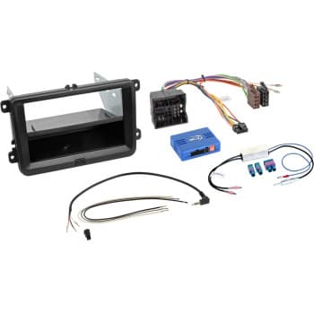 Kit 2-DIN avec boîtier Seat/VW 52Pin Quadlock LFB/Antenne