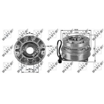 Embrayage, ventilateur de radiateur 49702 NRF