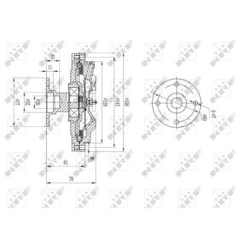 Embrayage, ventilateur de radiateur 49573 NRF